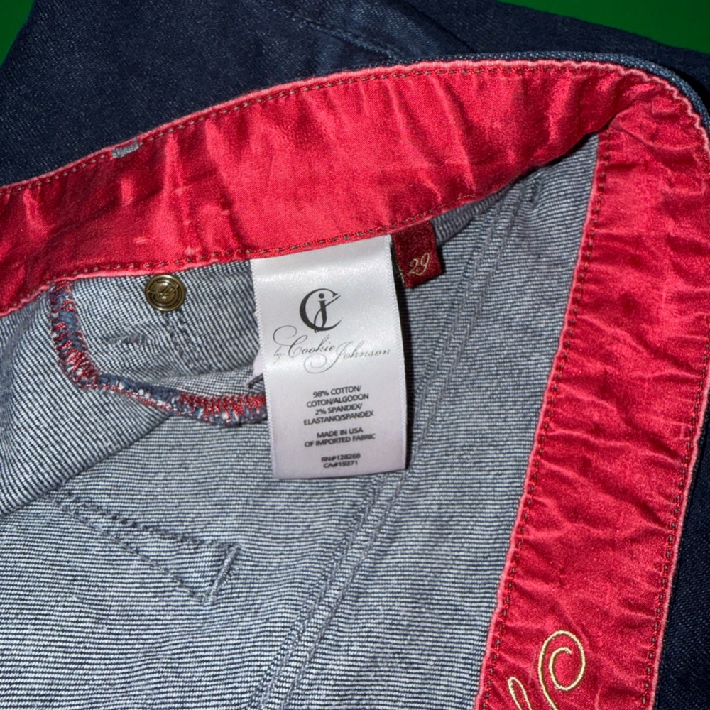 CJ by Cookie Johnson "Joy" Denim Leggings – Dark Wash – Made in USA 29 - Picture 5 of 5